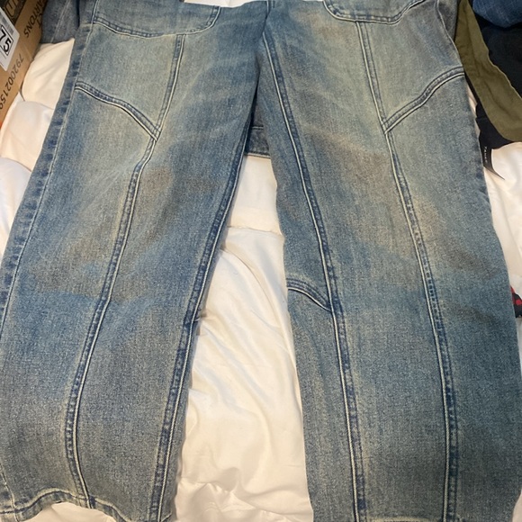 Pilcro and the Letter Press  Anthropologie straight leg crop carpenter style 28 - Picture 5 of 8